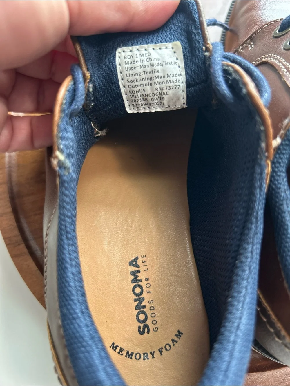 Sonoma men leather